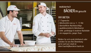 BÄCKER/in in Vollzeit gesucht
